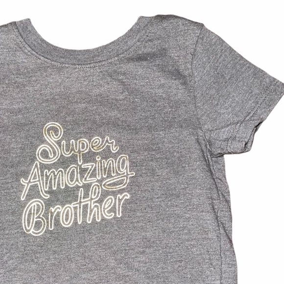Boys Super Amazing Brother' Graphic T-Shirt - Picture 4 of 11